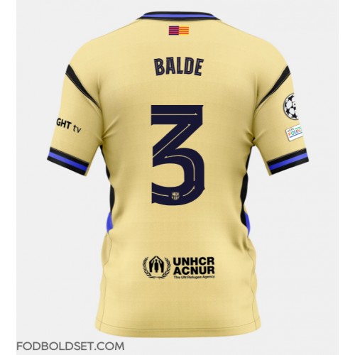 Barcelona Alejandro Balde #3 Udebanetrøje 2025-26 Kortærmet